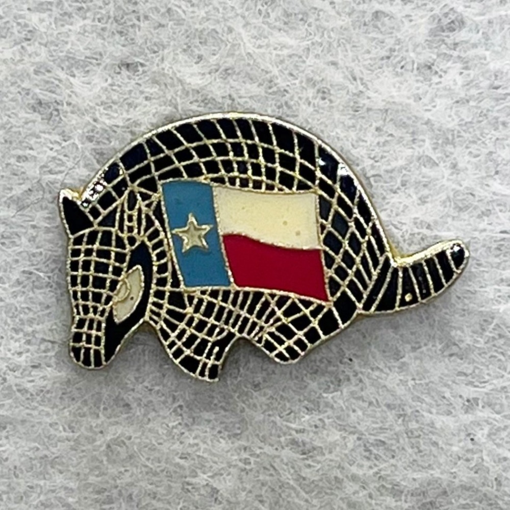 🔮 5/$25 Vintage Texas Armadillo Pin‎